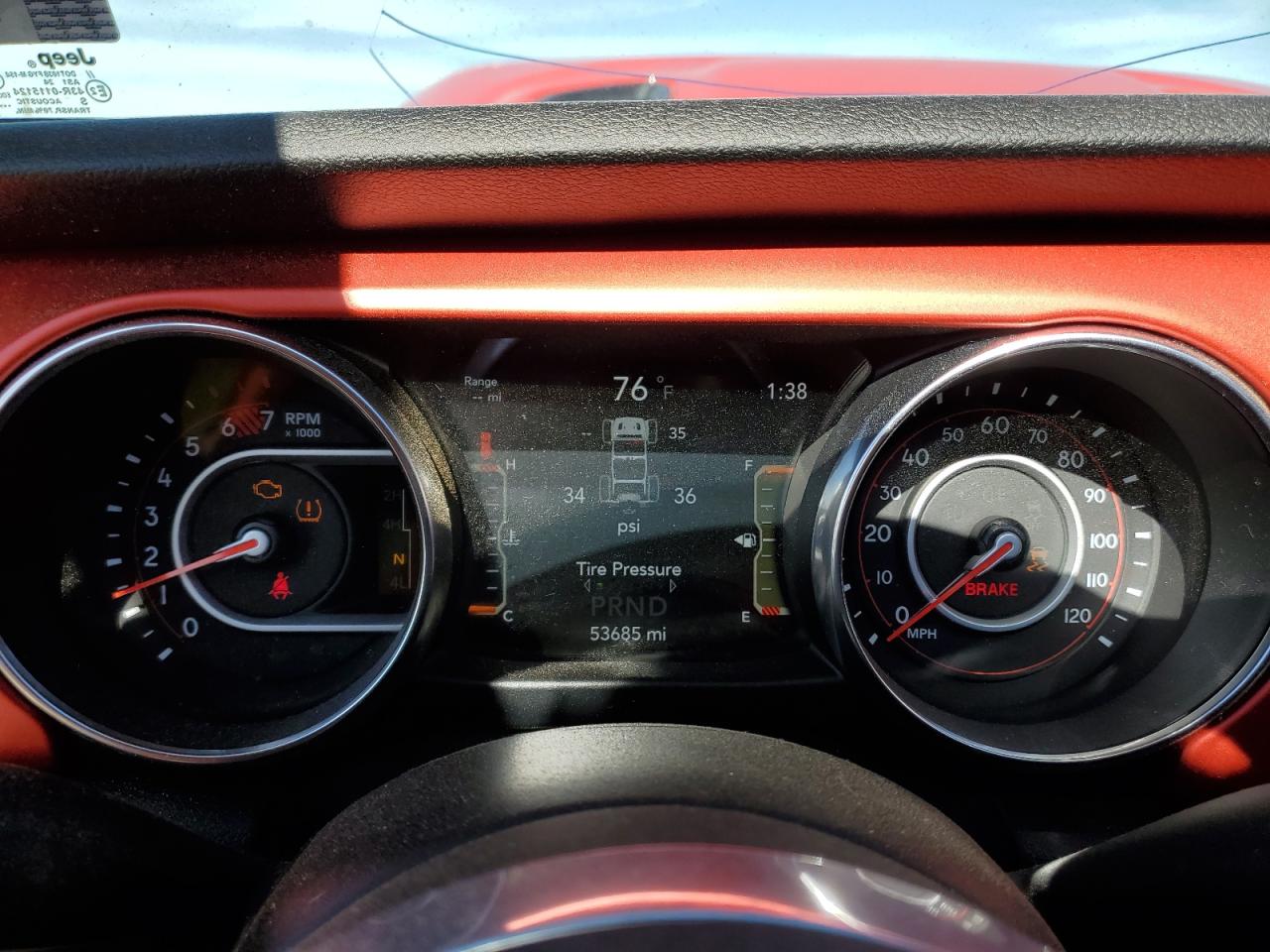 2019 Jeep Wrangler VIN 1C4HJXFN1KW540081 Copart auction photo, all over damage thumbnail 9