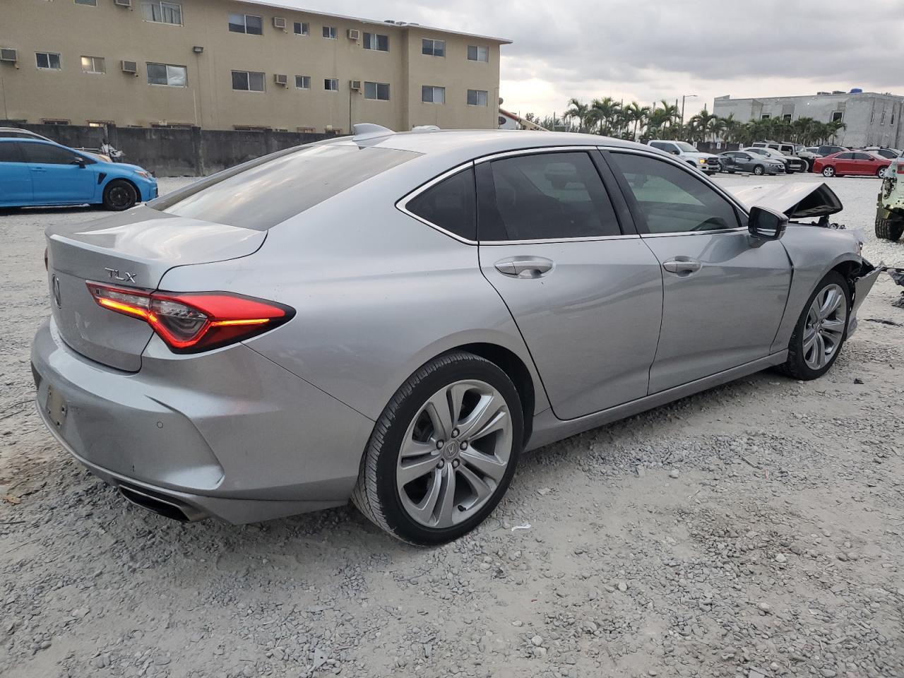 2022 Acura TLX VIN 19UUB5F48NA005341 Copart auction photo, front end damage thumbnail 3