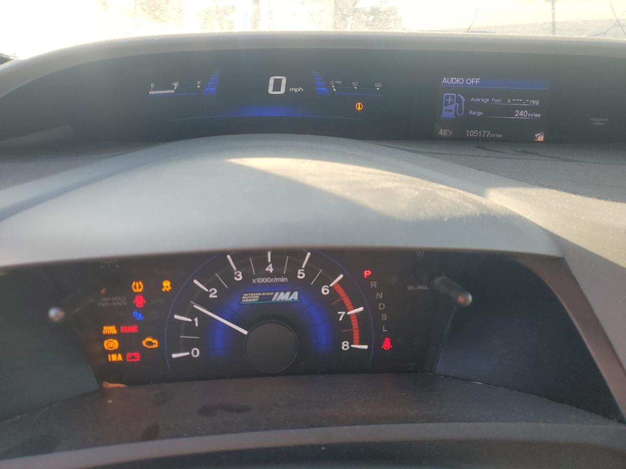 2012 Honda Civic VIN JHMFB4F28CS008391 Copart auction photo, mechanical / rear end damage thumbnail 9