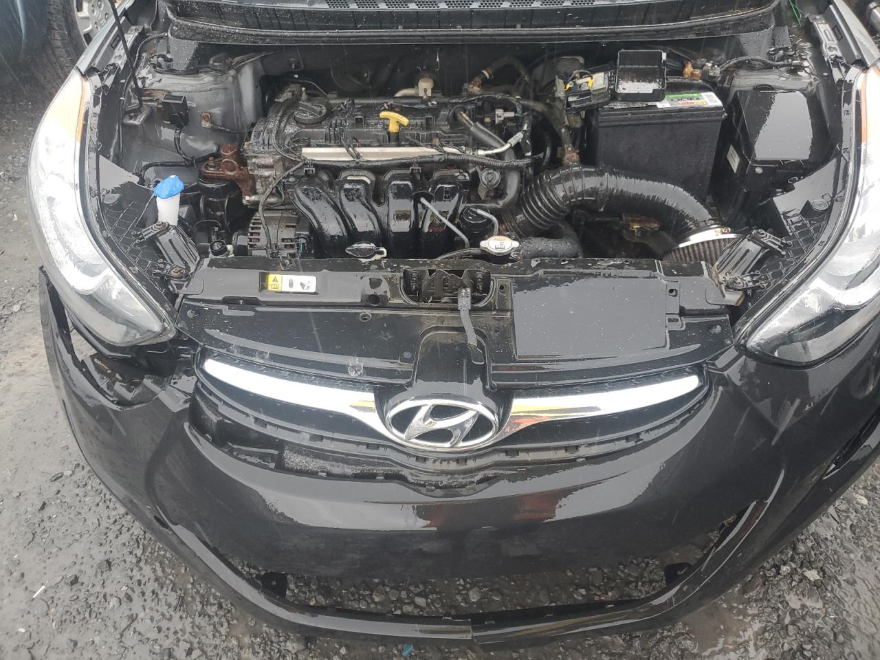 2013 Hyundai Elantra VIN 5NPDH4AE0DH340334 Copart auction photo, rear end / front end damage thumbnail 11