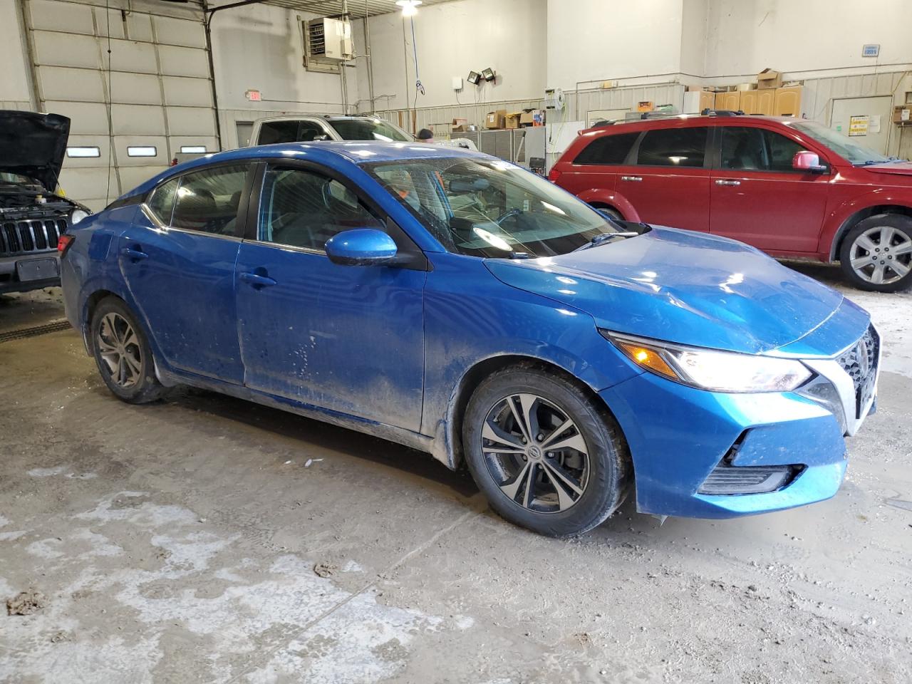 2021 Nissan Sentra VIN 3N1AB8CV8MY228833 Copart auction photo, front end / minor dent/scratches damage thumbnail 4