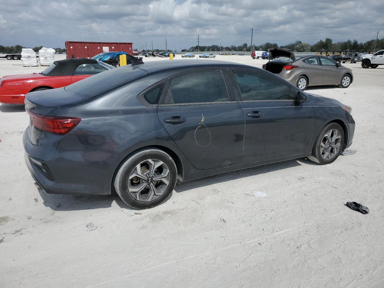 2019 KIA Forte VIN 3KPF24AD6KE115290 Copart auction photo, side / front end damage thumbnail 3