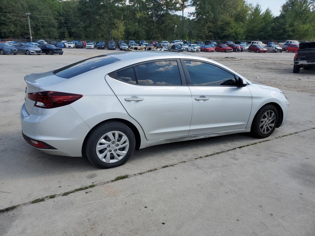 2019 Hyundai Elantra VIN 5NPD74LFXKH474130 Copart auction photo, side damage thumbnail 3