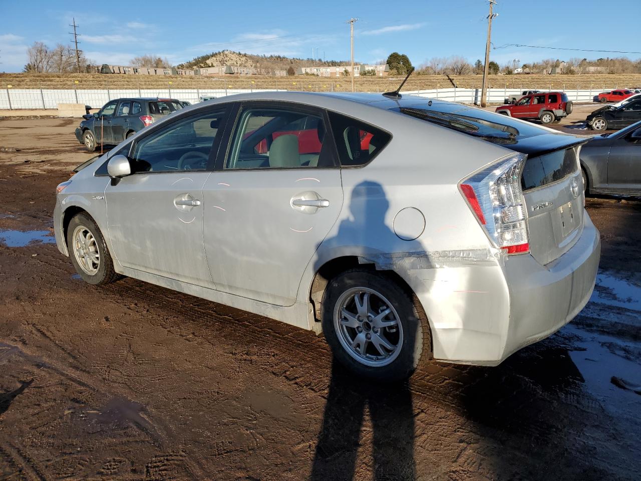 2010 Toyota Prius VIN JTDKN3DU5A0096329 Copart auction photo, front end / rear end damage thumbnail 2