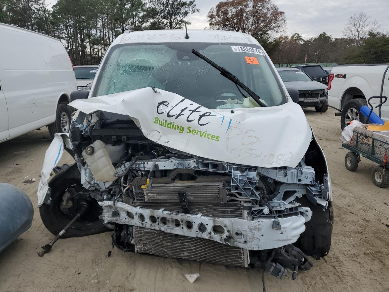 2022 Ford Transit VIN NM0LS7S25N1532082 Copart auction photo, front end damage thumbnail 5