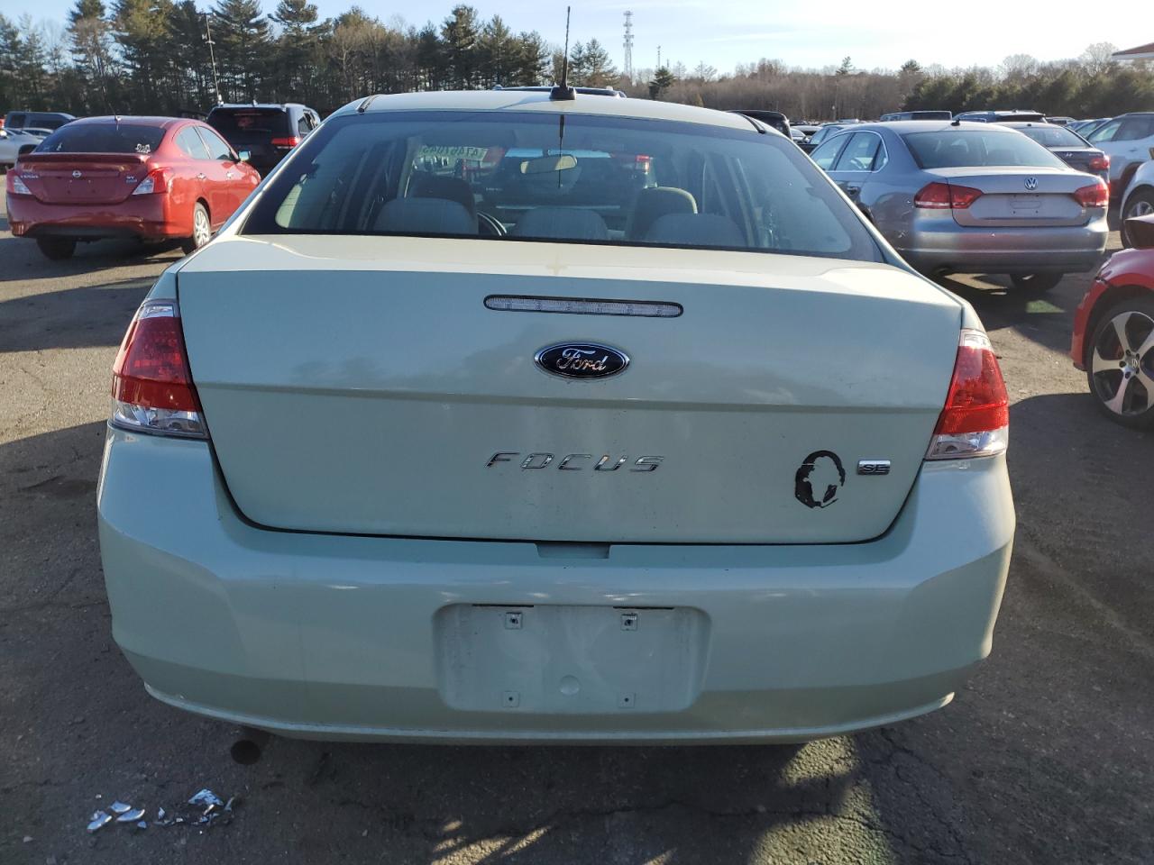 2011 Ford Focus VIN 1FAHP3FN0BW140025 Copart auction photo, front end / side damage thumbnail 6