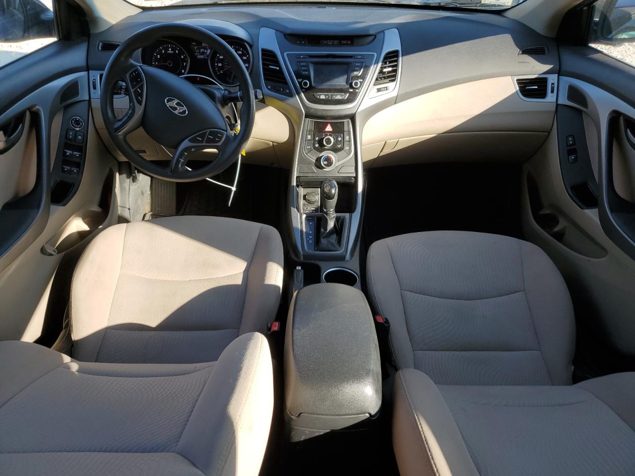 2015 Hyundai Elantra VIN 5NPDH4AE1FH551240 Copart auction photo, undercarriage / front end damage thumbnail 8