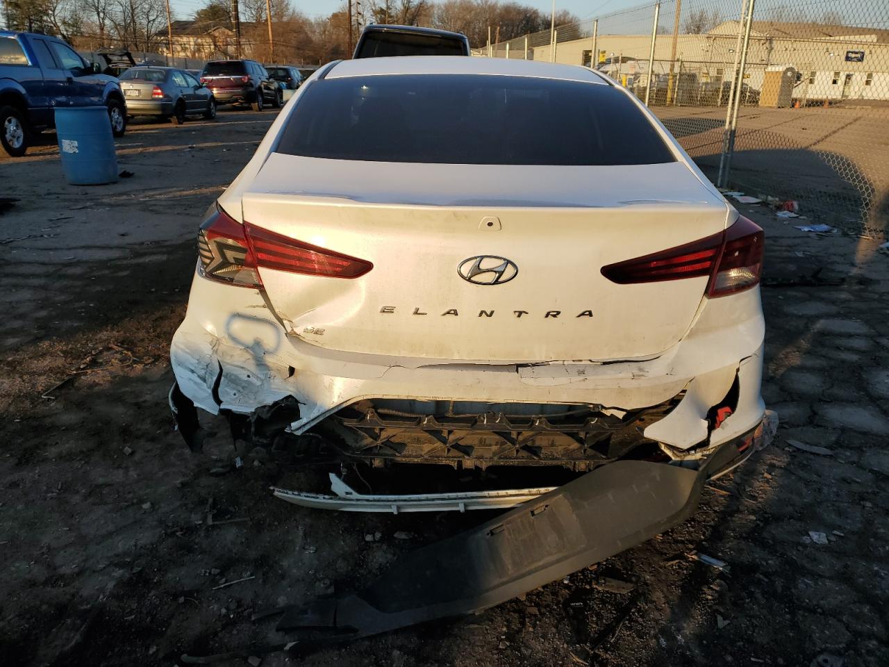2020 Hyundai Elantra VIN 5NPD74LF0LH500753 Copart auction photo, rear end / side damage thumbnail 6