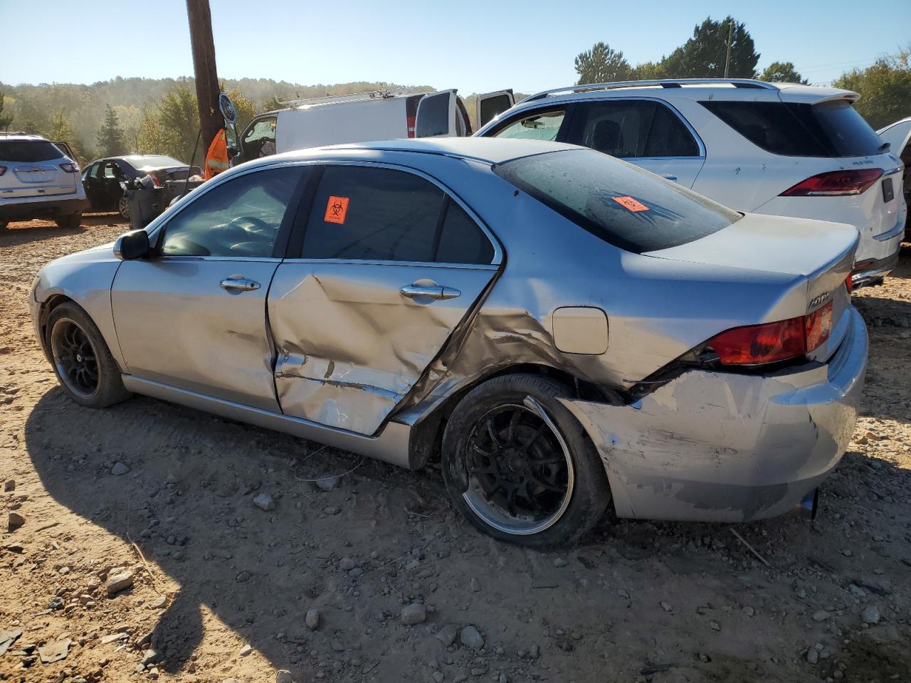 2004 Acura TSX VIN JH4CL96874C035918 Copart auction photo, rear end / side damage thumbnail 2