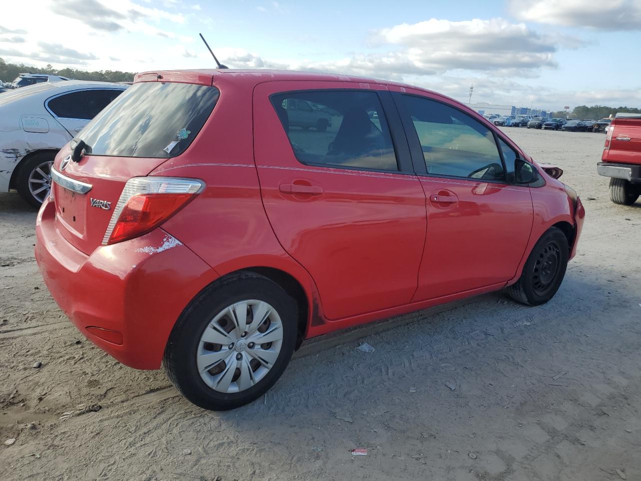 2012 Toyota Yaris VIN JTDKTUD39CD533277 Copart auction photo, front end damage thumbnail 3