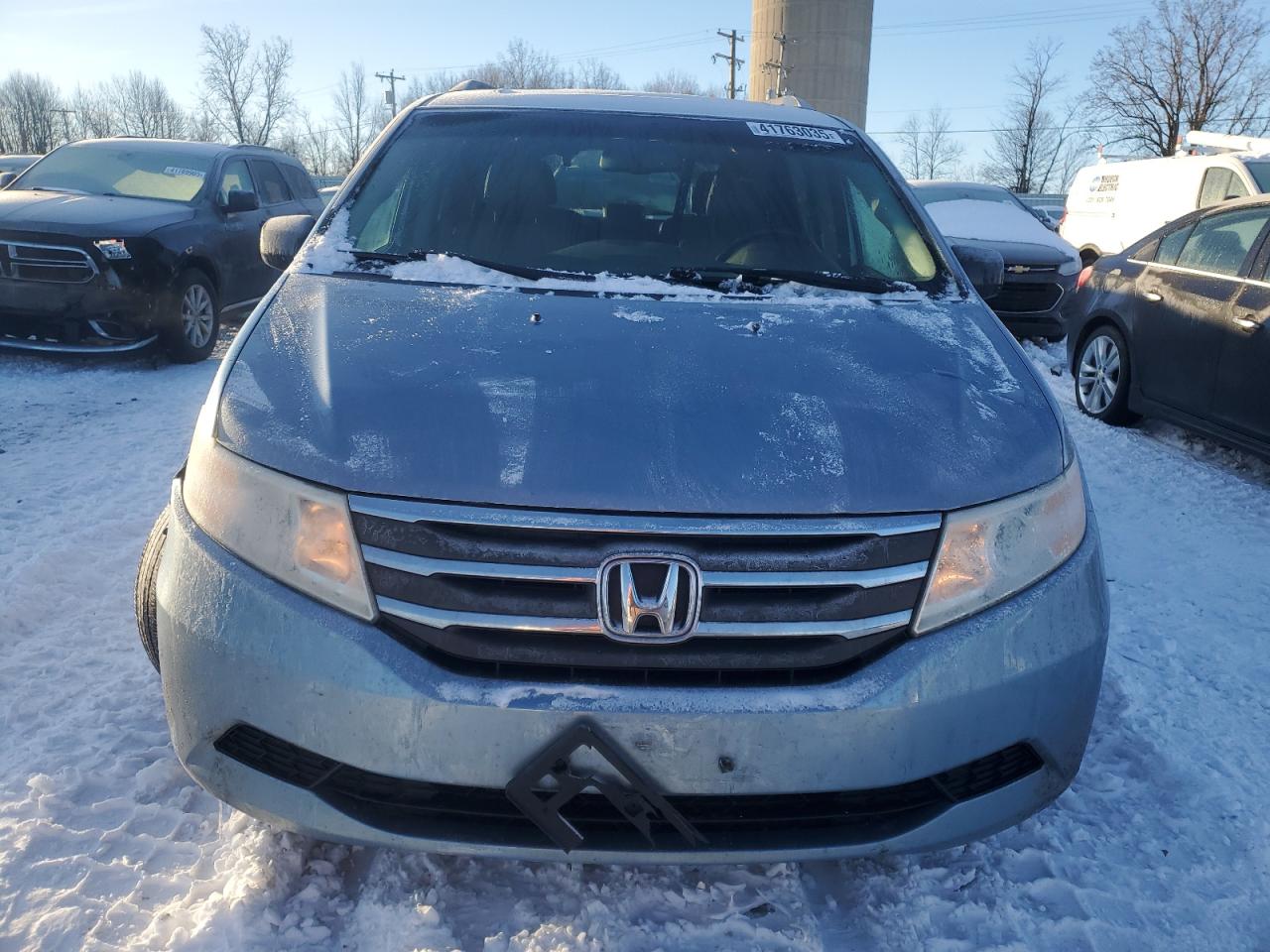 2013 Honda Odyssey VIN 5FNRL5H60DB062686 Copart auction photo, front end damage thumbnail 5