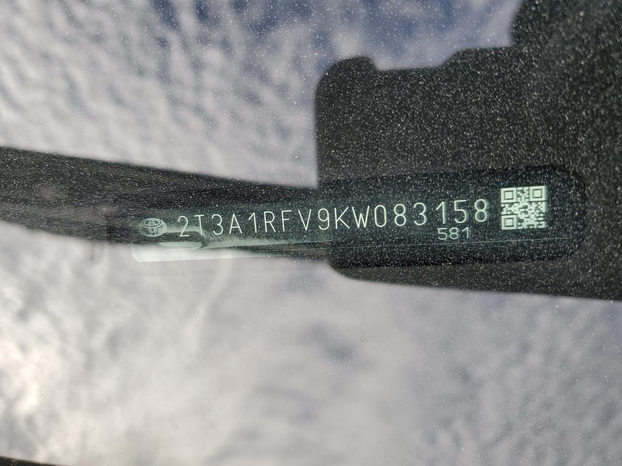 2019 Toyota RAV 4 VIN 2T3A1RFV9KW083158 Copart auction photo, all over damage thumbnail 13