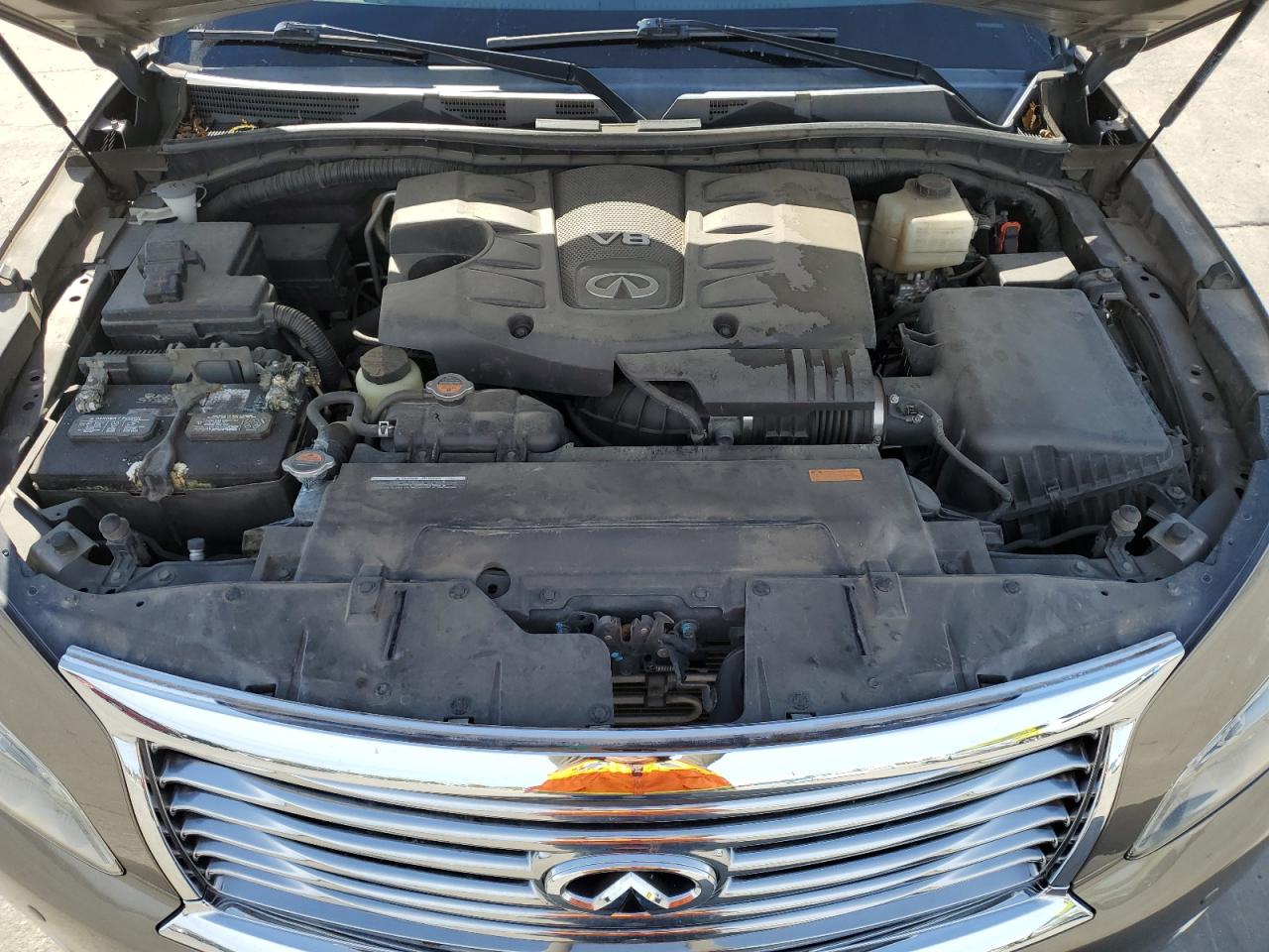 2014 Infiniti QX80 VIN JN8AZ2NE4E9068013 Copart auction photo, side / rear end damage thumbnail 12