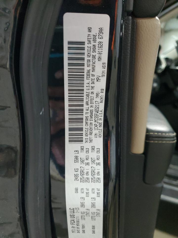 2015 Jeep Grand Cherokee VIN 1C4PJMCS5FW652117 Copart auction photo, front end damage thumbnail 14