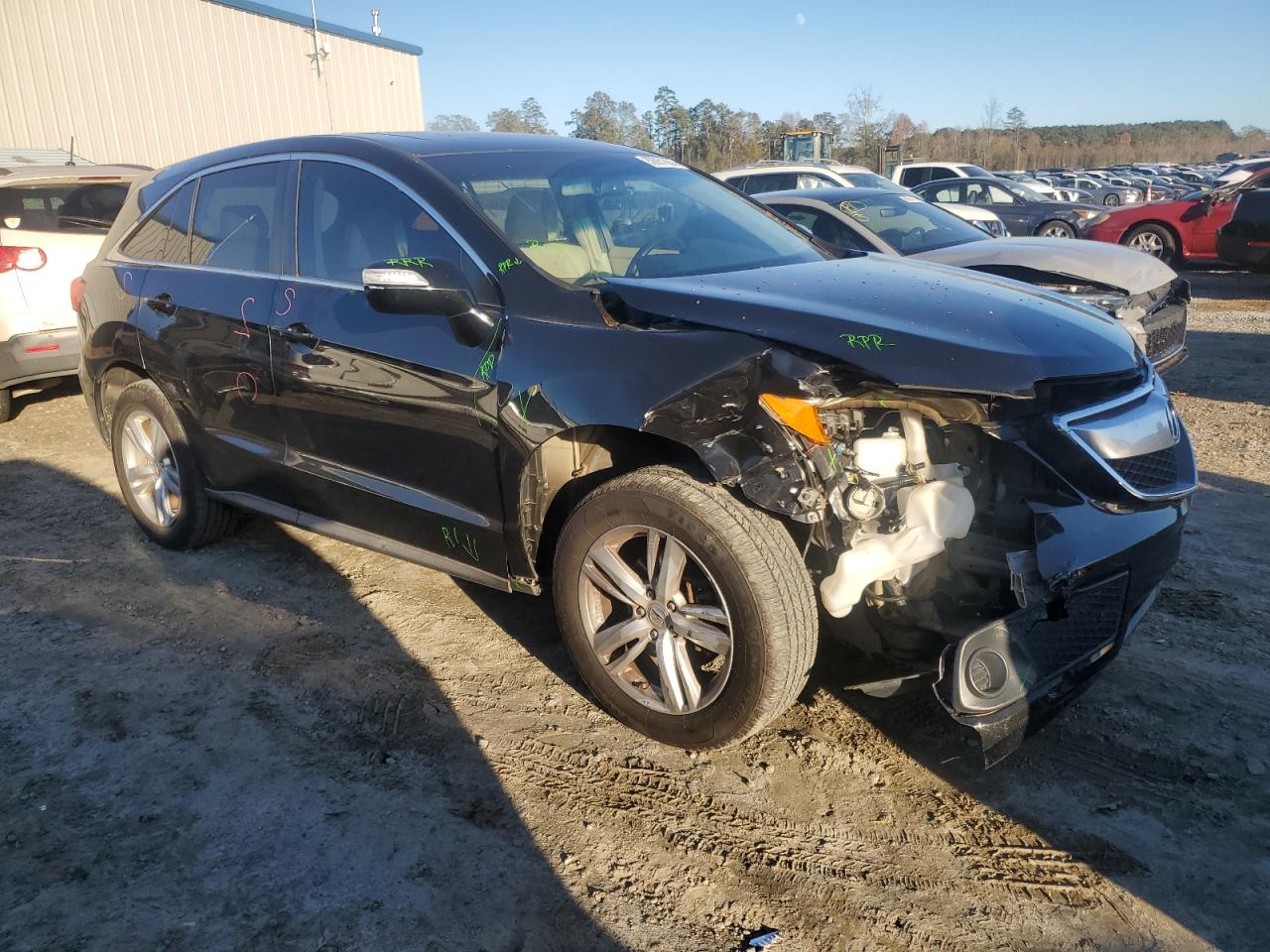 2015 Acura RDX VIN 5J8TB3H35FL018705 Copart auction photo, front end / side damage thumbnail 4