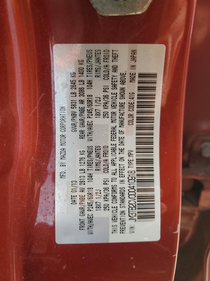 2013 Mazda CX-9 VIN JM3TB2CV0D0410918 Copart auction photo, normal wear / minor dent/scratches damage thumbnail 13