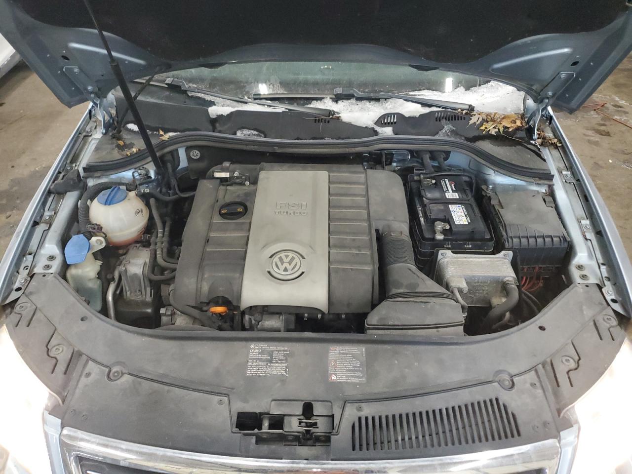 2008 Volkswagen Passat VIN WVWAK73C28E090005 Copart auction photo, rear end / front end damage thumbnail 11