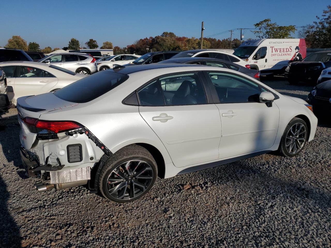 2022 Toyota Corolla VIN 5YFT4MCE4NP110711 Copart auction photo, rear end damage thumbnail 3