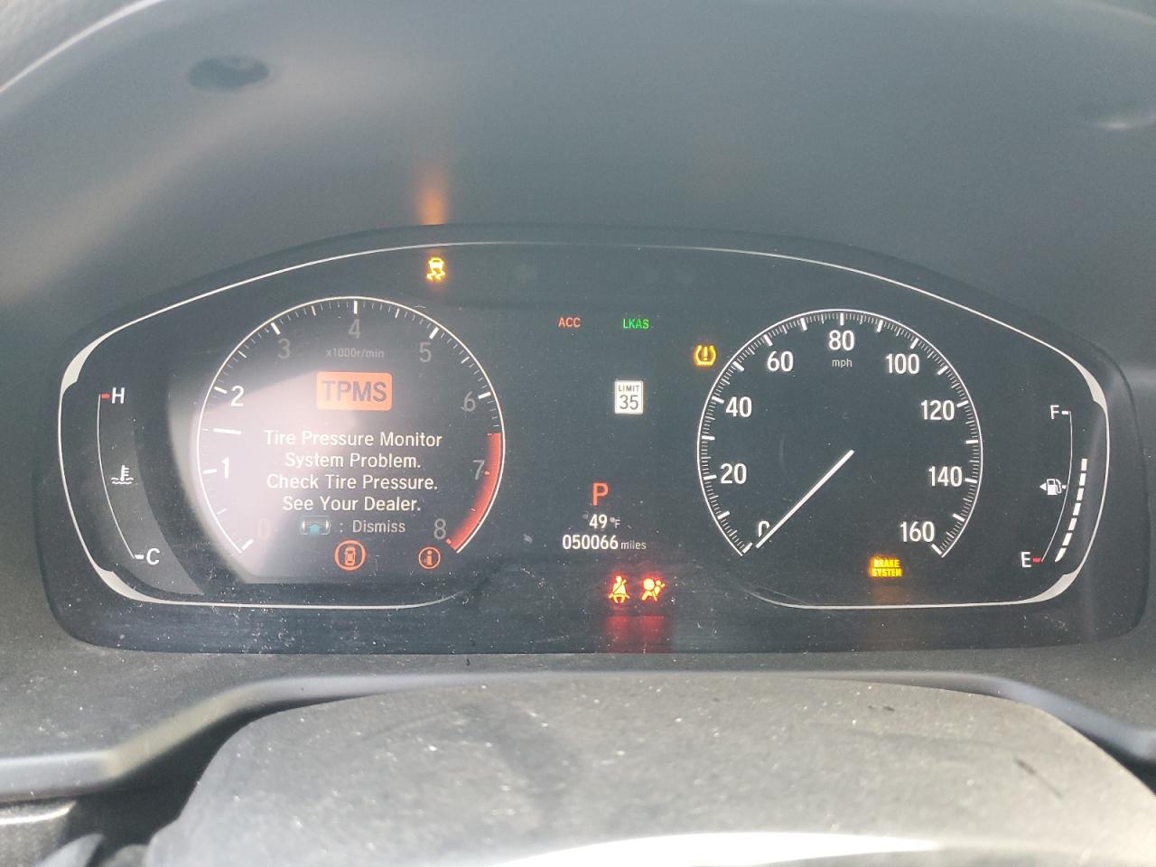 2019 Honda Accord VIN 1HGCV1F38KA147879 Copart auction photo, side / front end damage thumbnail 9