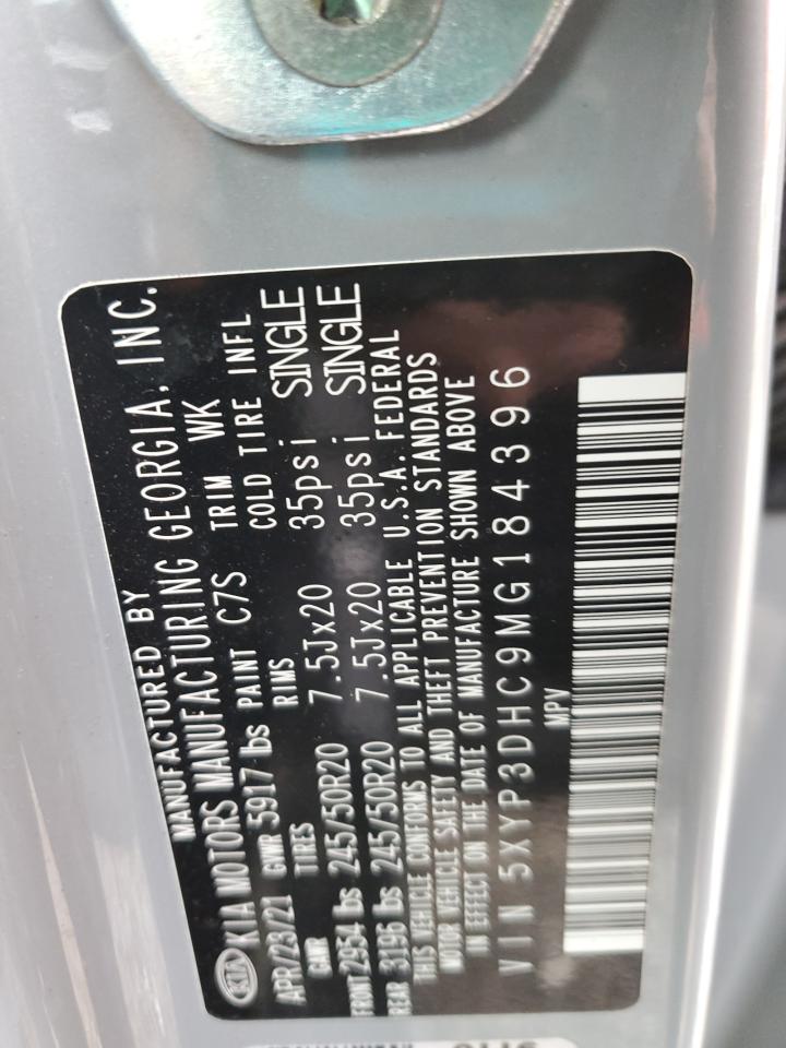 2021 KIA Telluride VIN 5XYP3DHC9MG184396 Copart auction photo, rear end damage thumbnail 13