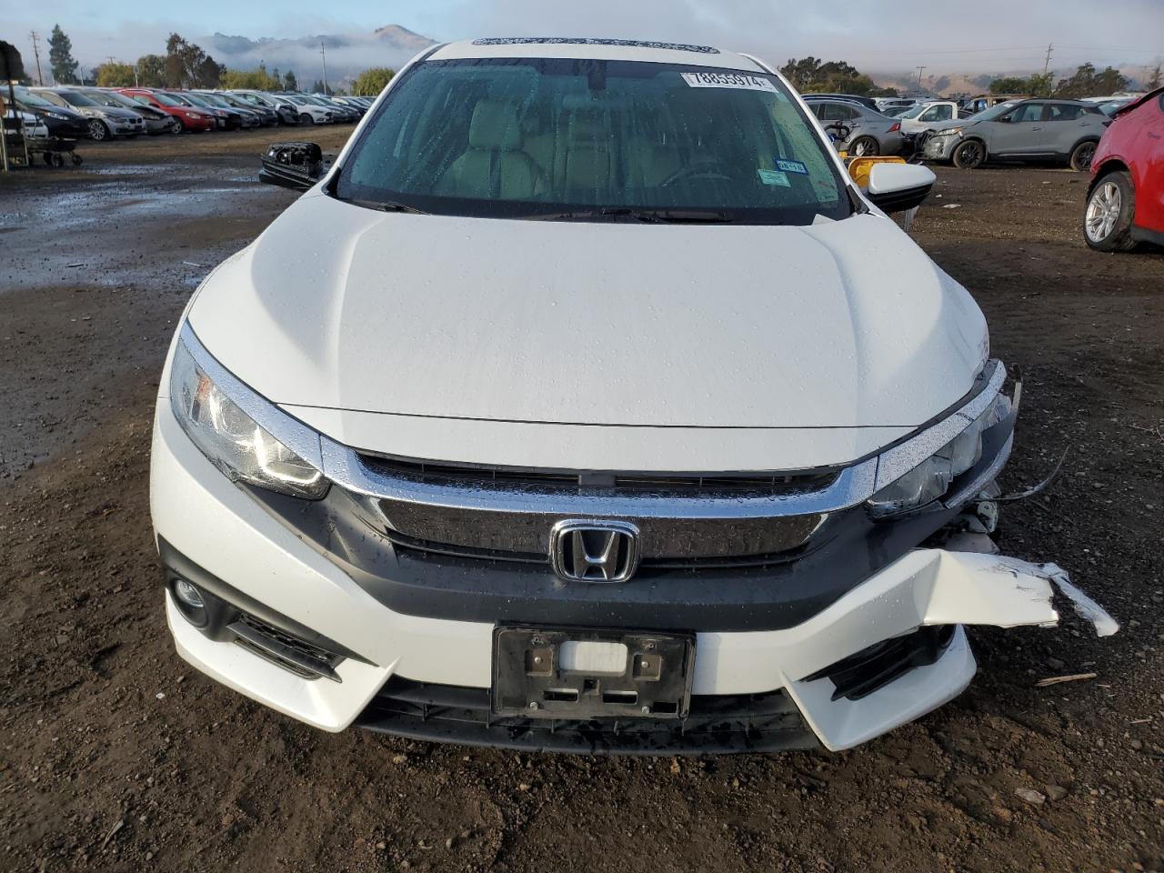 2016 Honda Civic VIN 19XFC1F3XGE029838 Copart auction photo, front end damage thumbnail 5