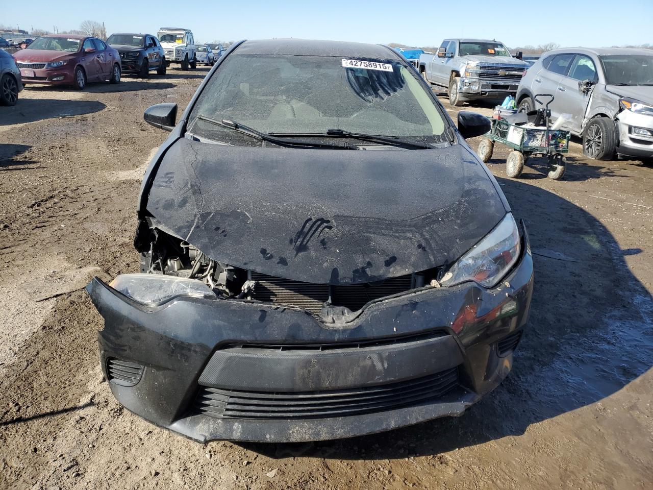 2014 Toyota Corolla VIN 5YFBURHE3EP060711 Copart auction photo, front end damage thumbnail 5
