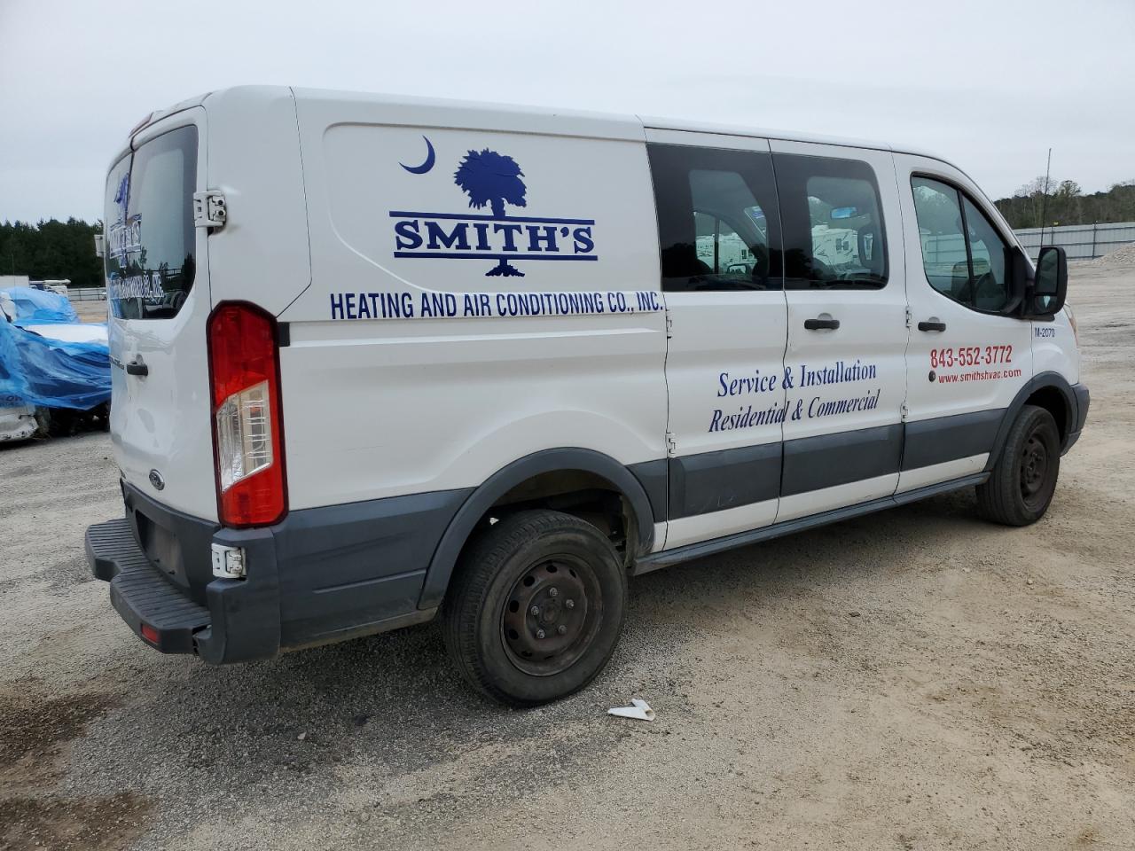 2016 Ford Transit VIN 1FTYR1ZM6GKA89981 Copart auction photo, rear end damage thumbnail 3