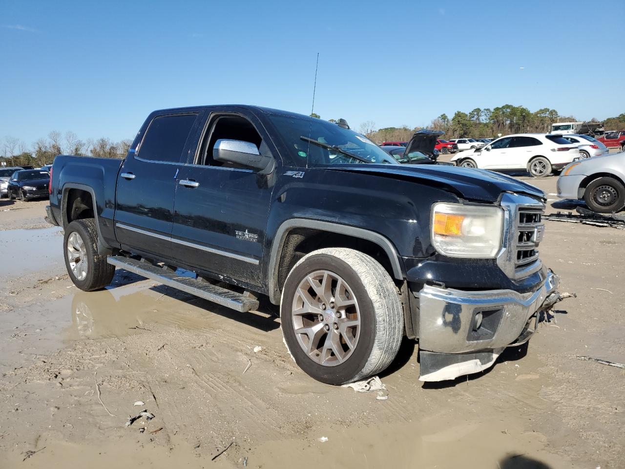 2015 GMC Sierra VIN 3GTU2VEC7FG472647 Copart auction photo, front end / side damage thumbnail 4