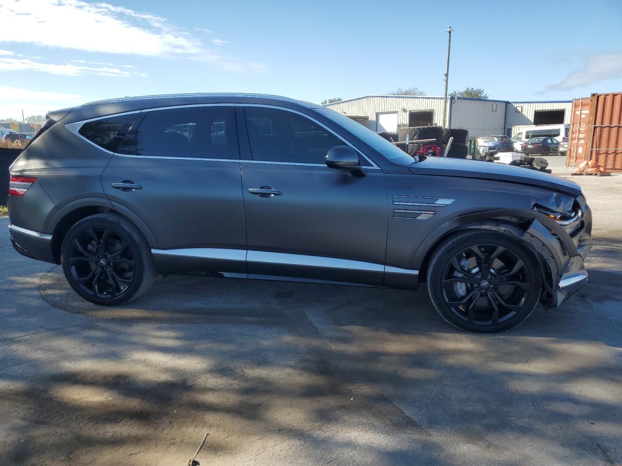 2022 Genesis Gv80 VIN KMUHCESC2NU087993 Copart auction photo, front end damage thumbnail 4