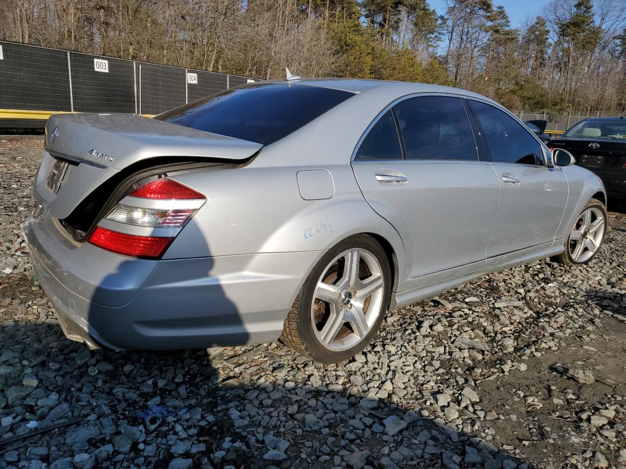 2007 Mercedes-Benz S-klasse VIN WDDNG86X77A105679 Copart auction photo, rear end / front end damage thumbnail 3