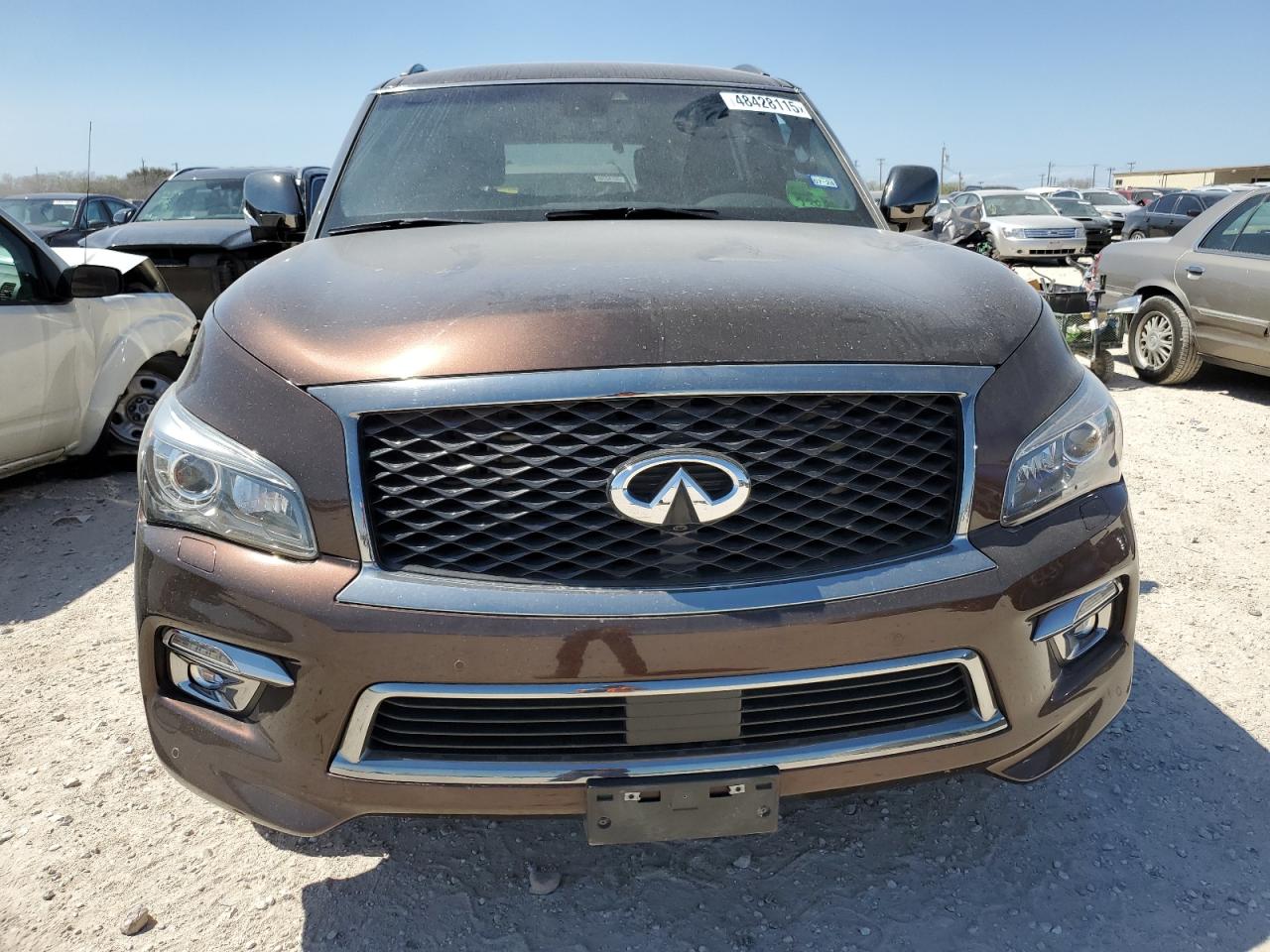 2017 Infiniti QX80 VIN JN8AZ2NE6H9160907 Copart auction photo, minor dent/scratches damage thumbnail 5