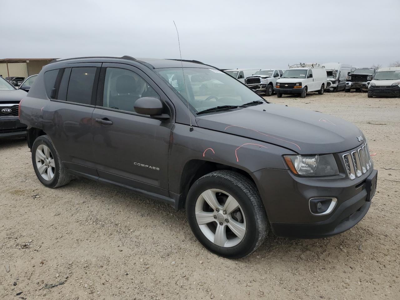 2015 Jeep Compass VIN 1C4NJDEB7FD109884 Copart auction photo, side / all over damage thumbnail 4