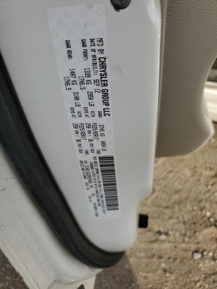 2013 Chrysler Town & Country VIN 2C4RC1GG3DR570903 Copart auction photo, front end damage thumbnail 13
