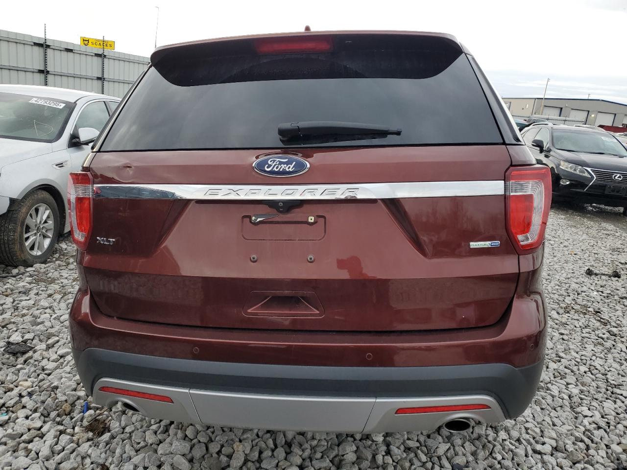 2016 Ford Explorer VIN 1FM5K8D88GGD23871 Copart auction photo, front end / side damage thumbnail 6