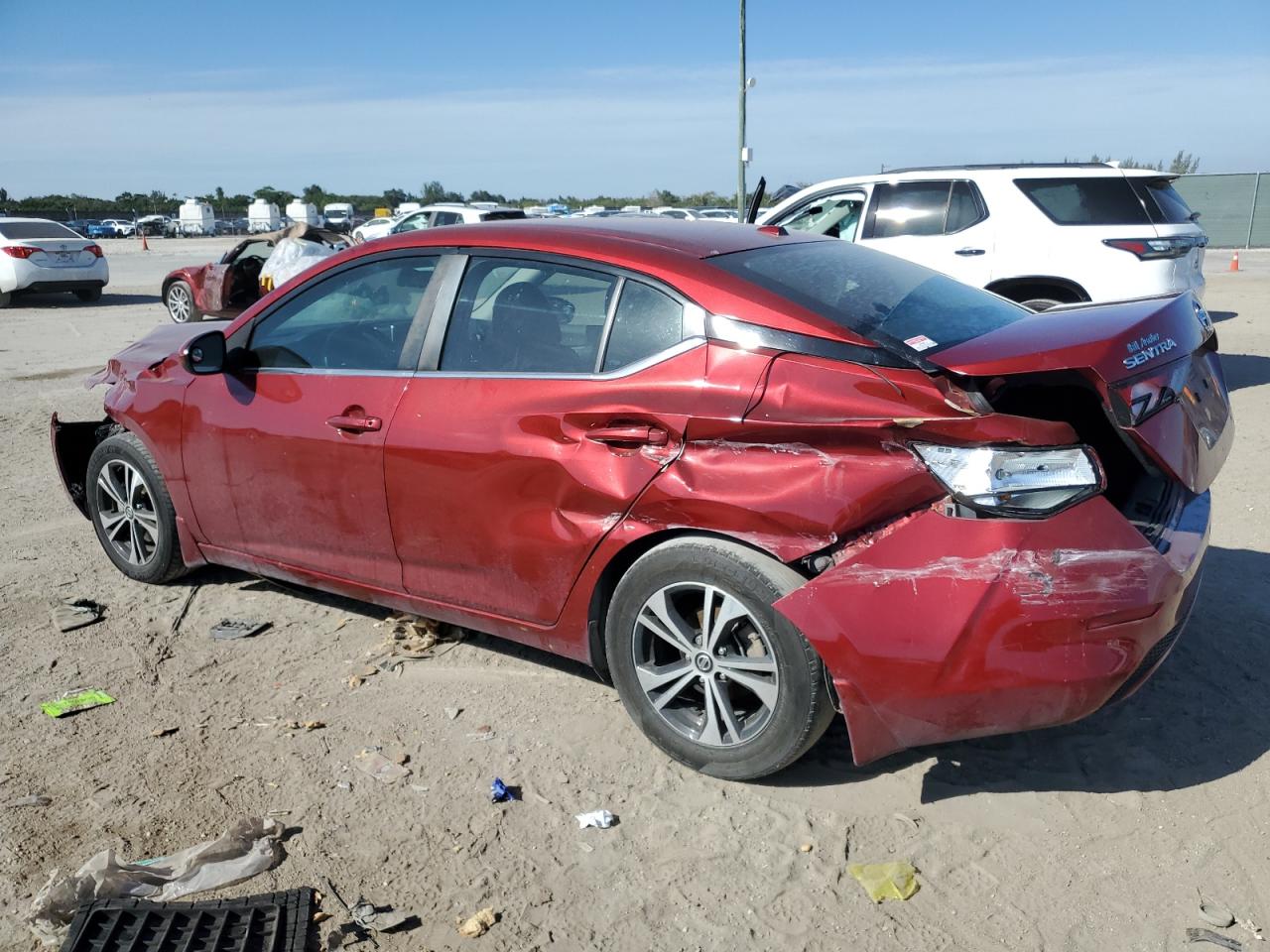 2021 Nissan Sentra VIN 3N1AB8CV0MY233394 Copart auction photo, all over damage thumbnail 2