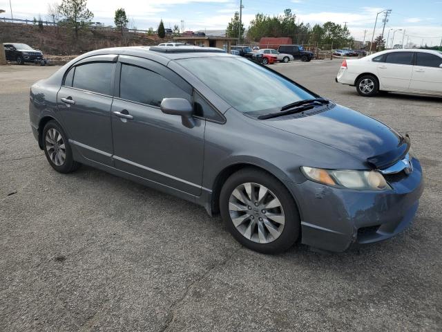 2009 Honda Civic VIN 2HGFA16829H360780 Copart auction photo, side damage thumbnail 4