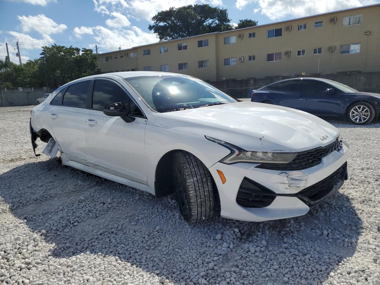 2022 KIA K5 VIN 5XXG64J29NG155768 Copart auction photo, undercarriage / front end damage thumbnail 4
