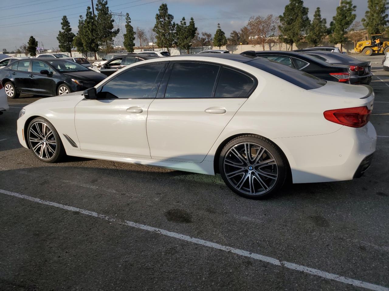 2020 BMW M5 VIN WBAJS7C05LBN96148 Copart auction photo, vandalism / top/roof damage thumbnail 2