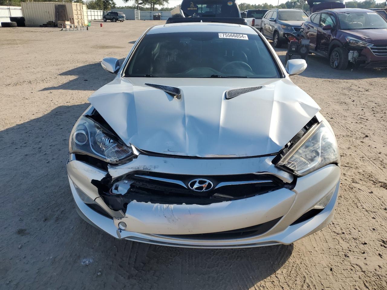 2013 Hyundai Genesis VIN KMHHU6KJ8DU094896 Copart auction photo, front end damage thumbnail 5