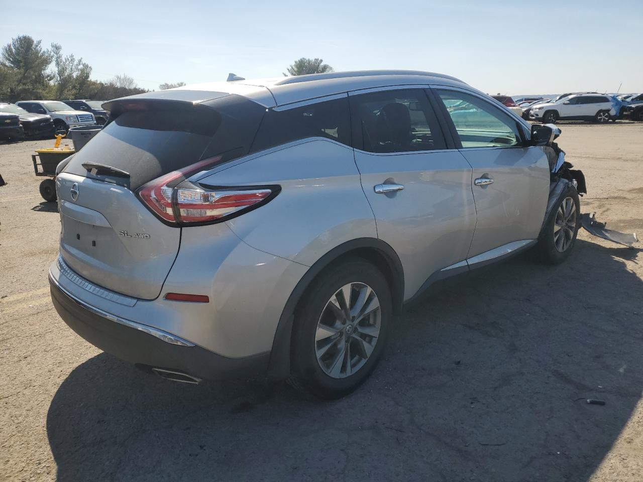 2016 Nissan Murano VIN 5N1AZ2MH4GN108538 Copart auction photo, front end / side damage thumbnail 3