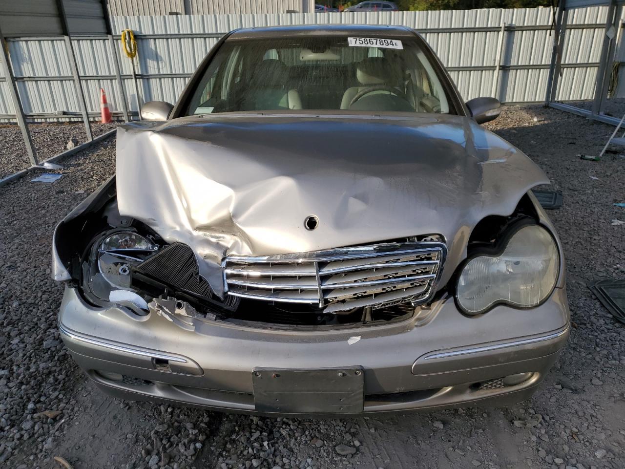 2004 Mercedes-Benz C-klasse VIN WDBRF61J74E017112 Copart auction photo, front end / rear end damage thumbnail 5