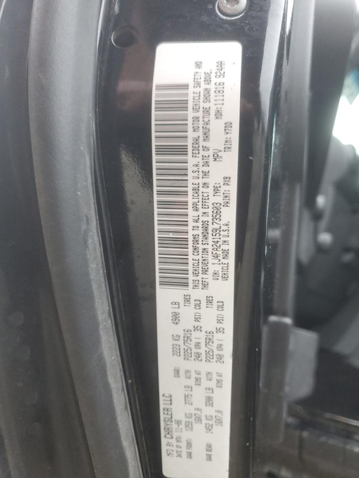 2009 Jeep Wrangler VIN 1J4FA24159L735603 Copart auction photo, rear end / minor dent/scratches damage thumbnail 12