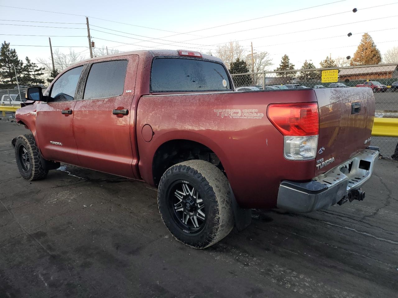 2010 Toyota Tundra VIN 5TFDW5F12AX134448 Copart auction photo, front end / rear end damage thumbnail 2