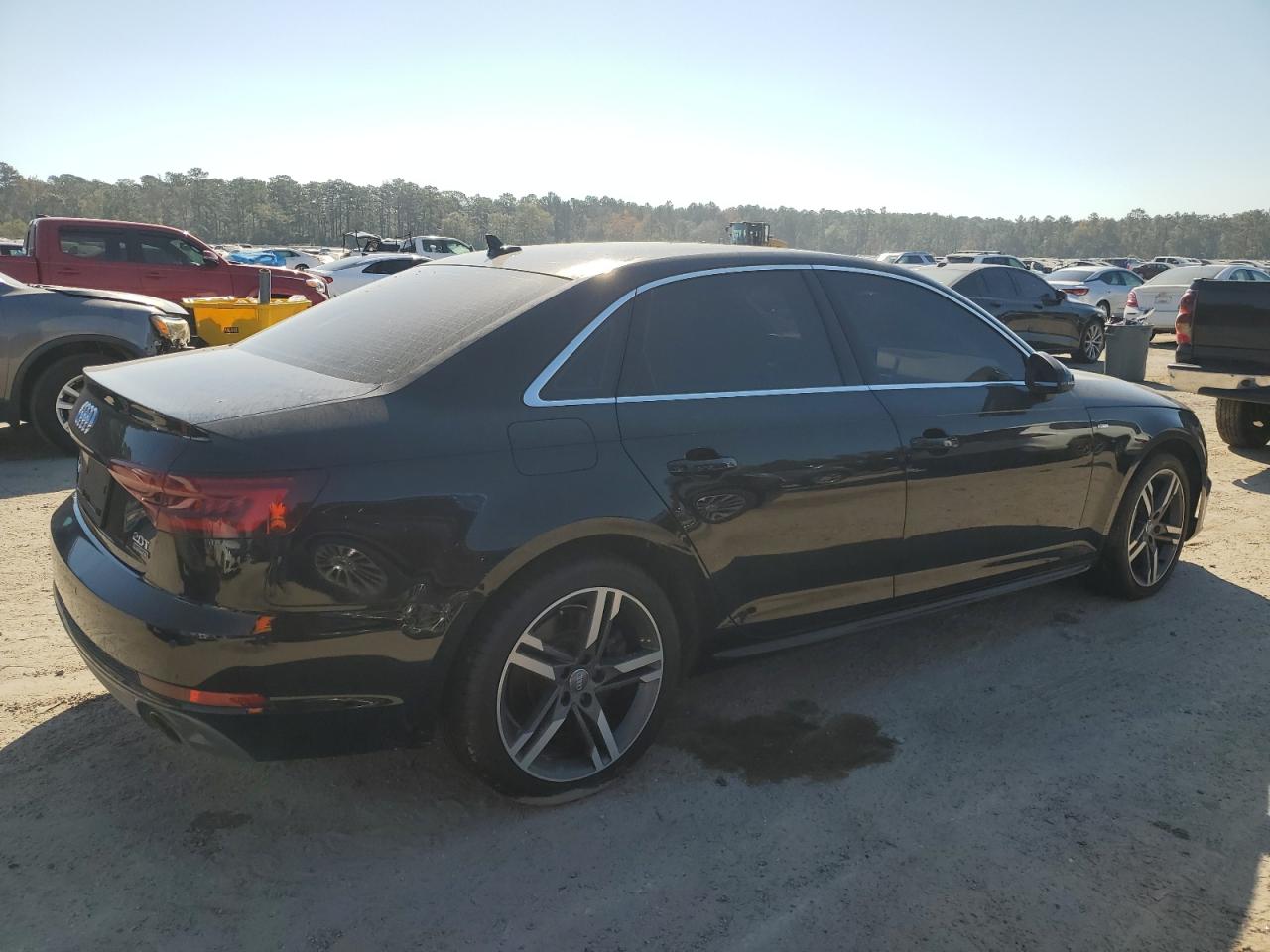 2018 Audi A4 VIN WAUENAF4XJA090242 Copart auction photo, vandalism damage thumbnail 3