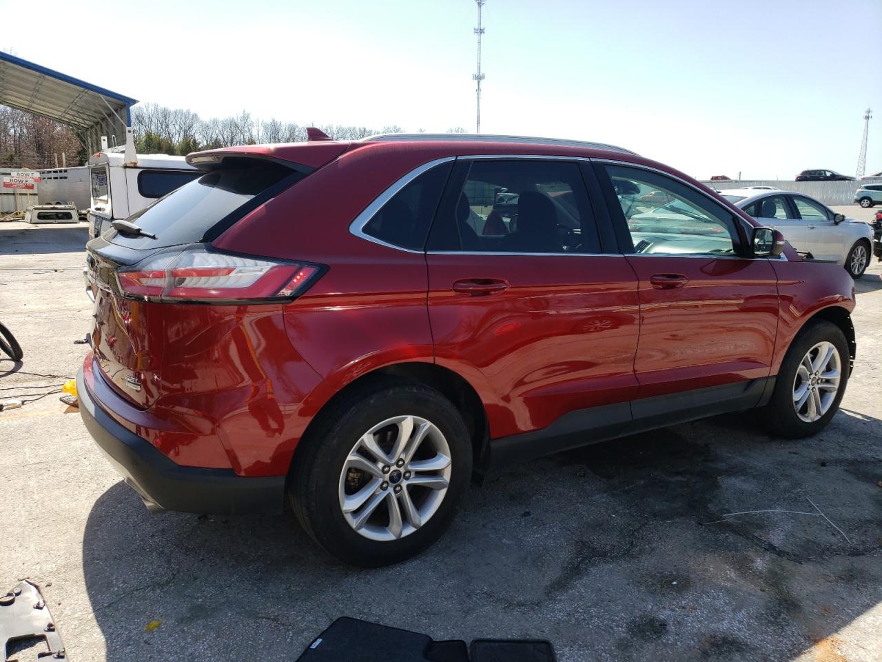 2019 Ford Edge VIN 2FMPK3J93KBC57786 Copart auction photo, front end / hail damage thumbnail 3