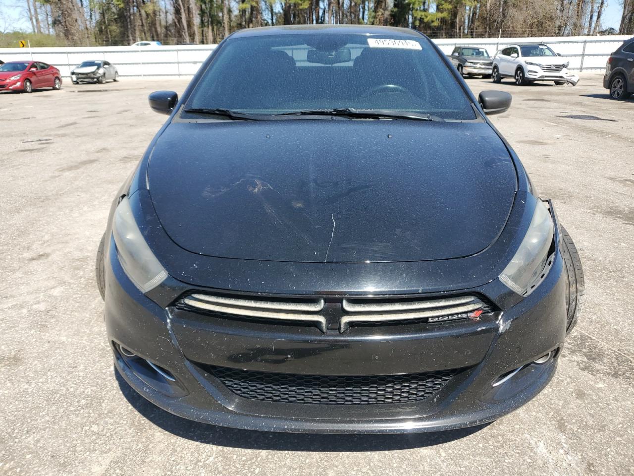 2014 Dodge Dart VIN 1C3CDFEB8ED767596 Copart auction photo, front end / undercarriage damage thumbnail 5