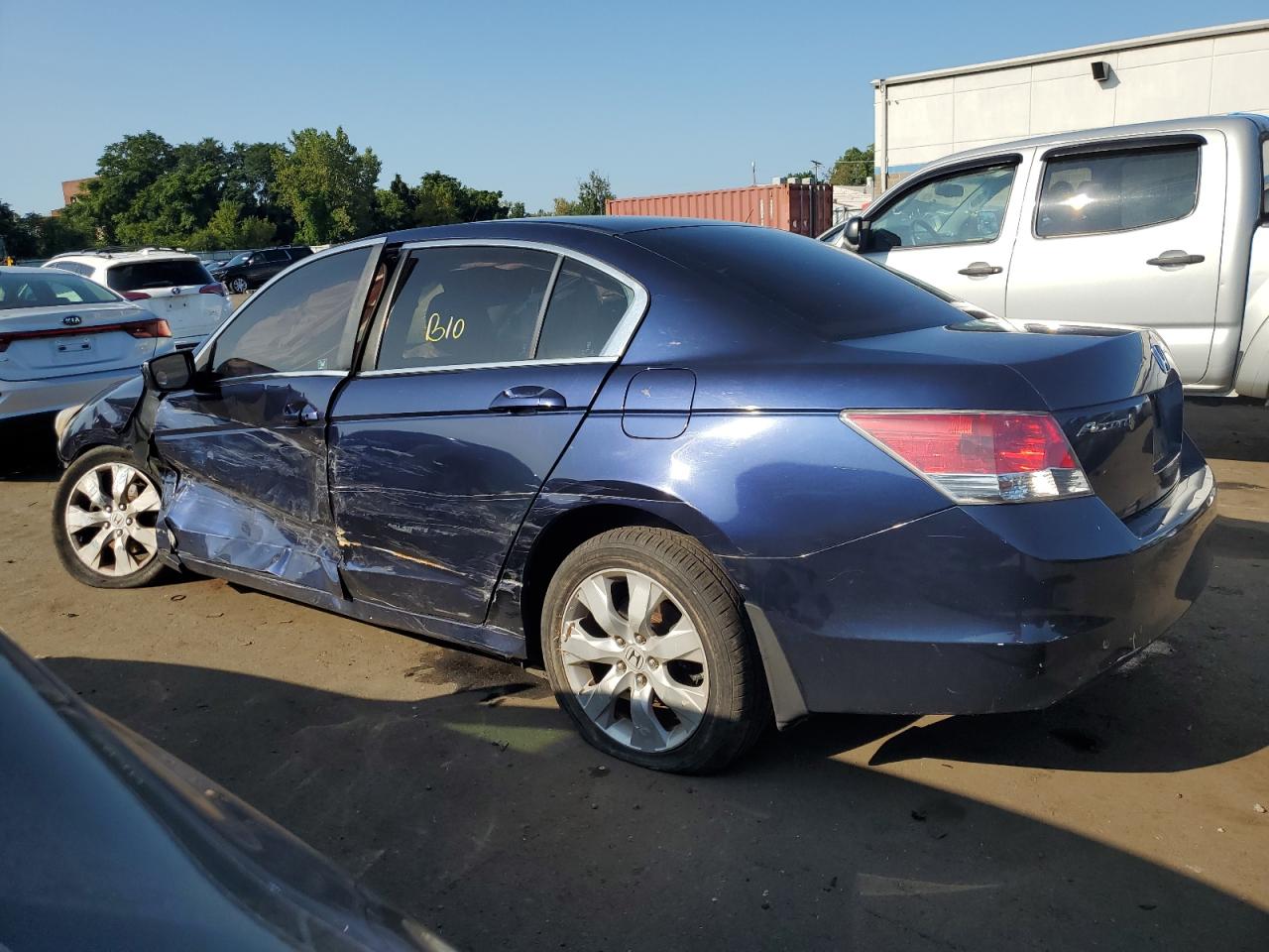 2010 Honda Accord VIN 1HGCP2F74AA162414 Copart auction photo, all over damage thumbnail 2