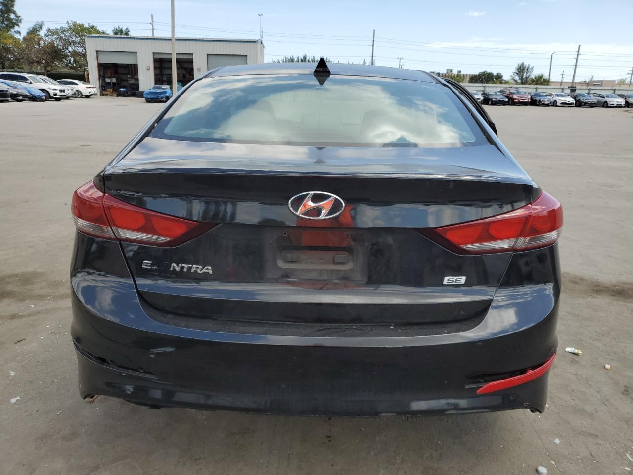2017 Hyundai Elantra VIN KMHD74LF4HU108979 Copart auction photo, side / front end damage thumbnail 6