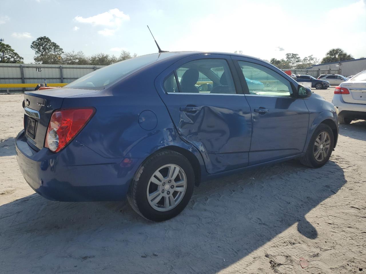2014 Chevrolet Sonic VIN 1G1JC5SH4E4165277 Copart auction photo, side / minor dent/scratches damage thumbnail 3