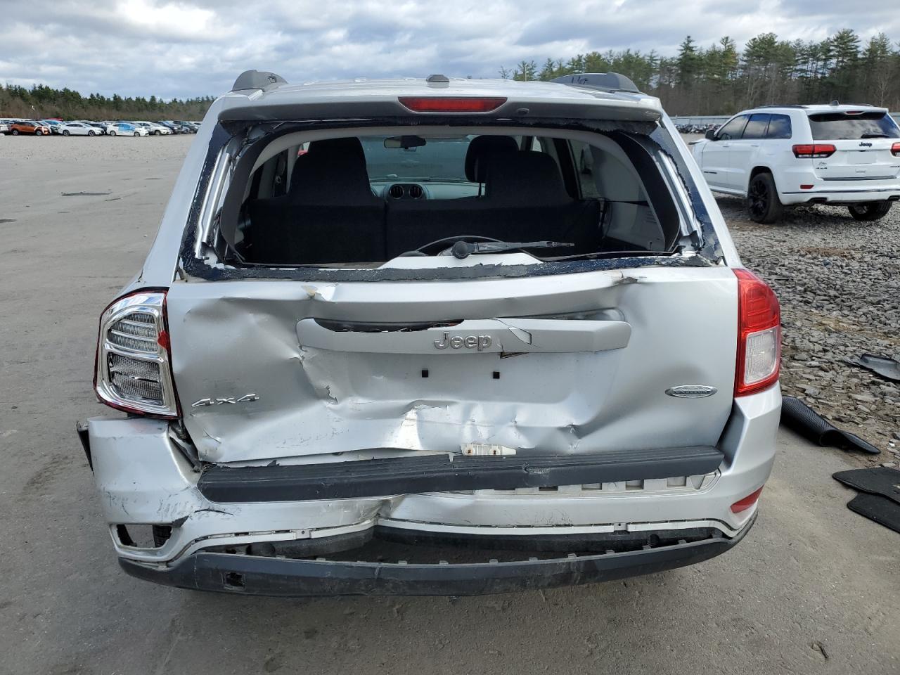 2012 Jeep Compass VIN 1C4NJDEB2CD650997 Copart auction photo, rear end damage thumbnail 6